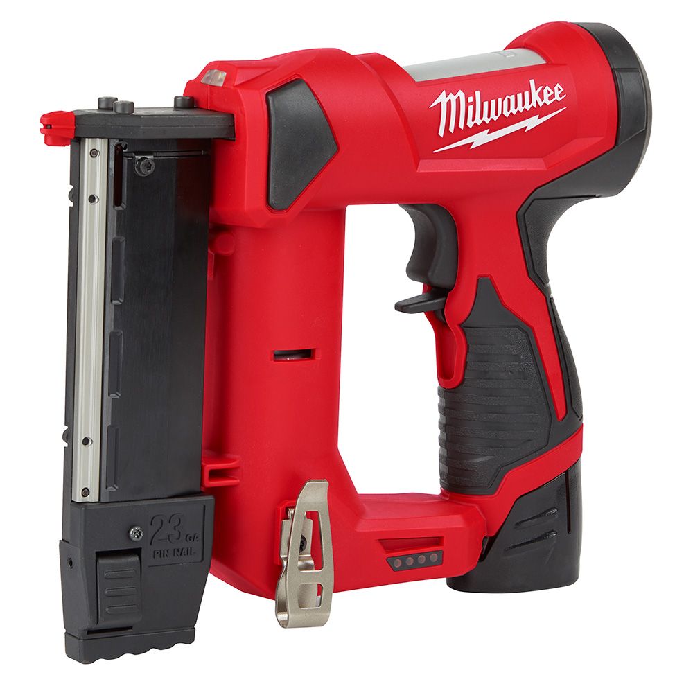 Milwaukee M12 12 Volt Lithium-Ion Cordless 23 Gauge Pin Nailer - Tool Only