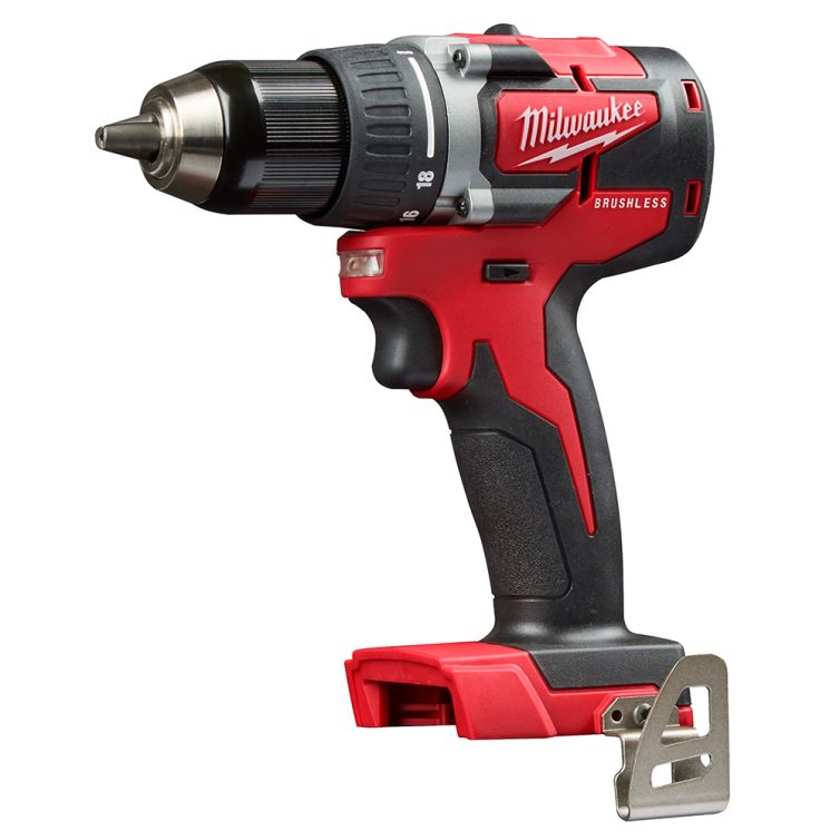 Milwaukee M18 18 Volt Lithium-Ion Cordless Compact Brushless 1/2 in. Drill - Tool Only