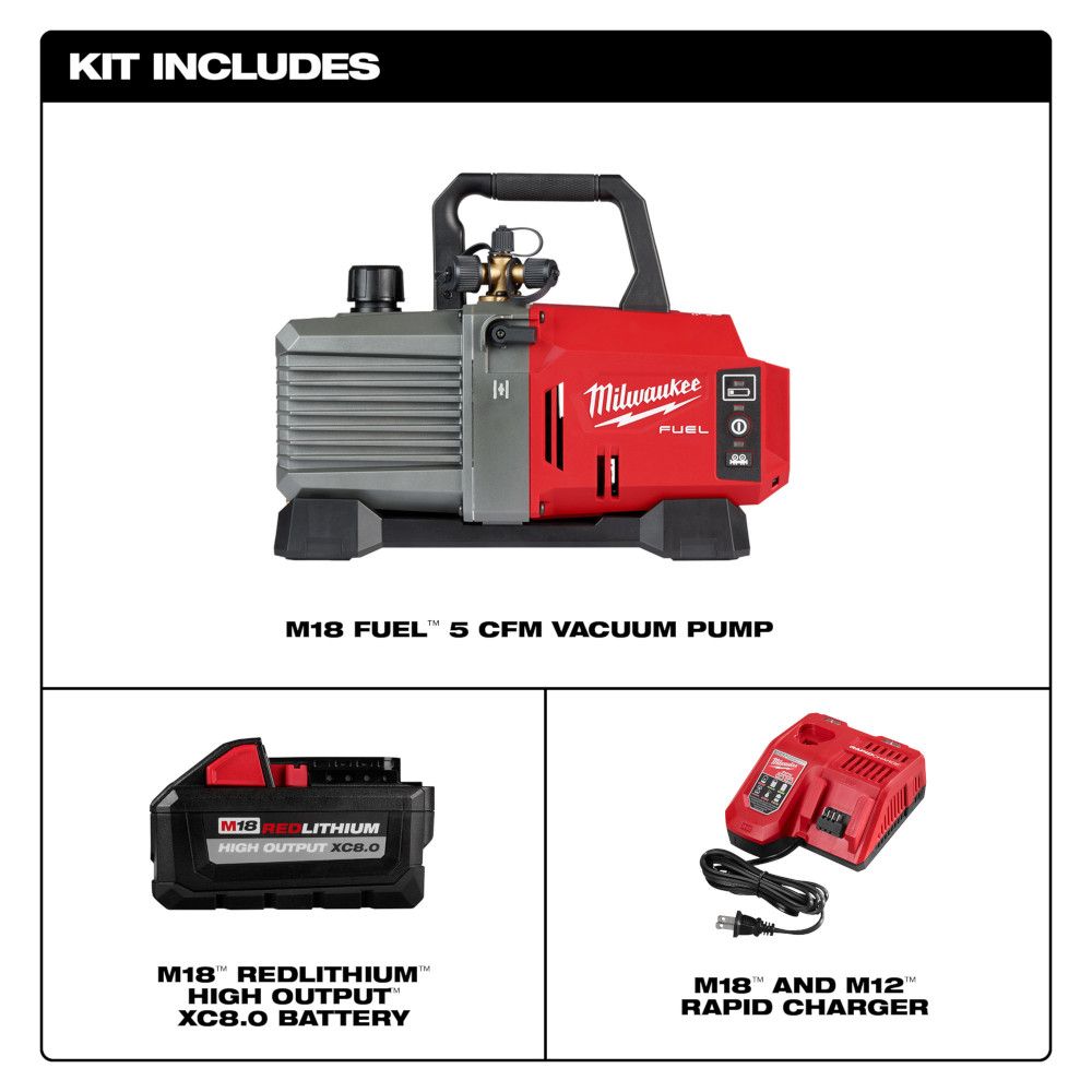 Milwaukee M18 FUEL Vacuum Pump Kit