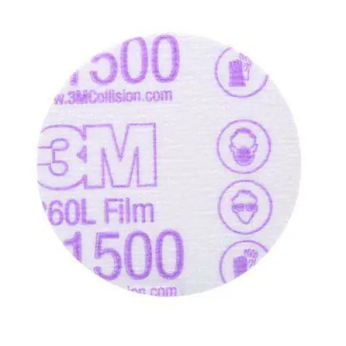 3M Auto Equipment 3" / P1500 3M Auto Hookit Finishing Film Discs