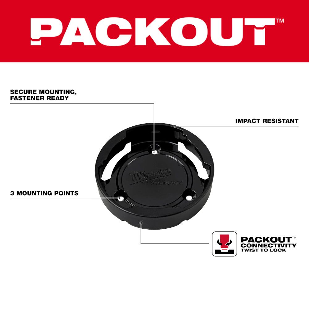 Milwaukee PACKOUT Twist to Lock Mount -1pk