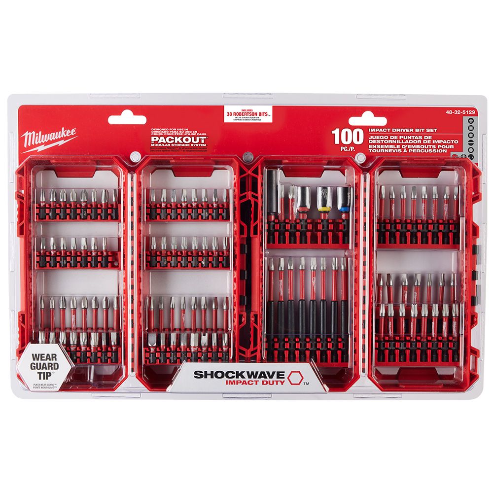 Milwaukee Tool SHOCKWAVE Impact Duty Driver Bit Set - 100pc
