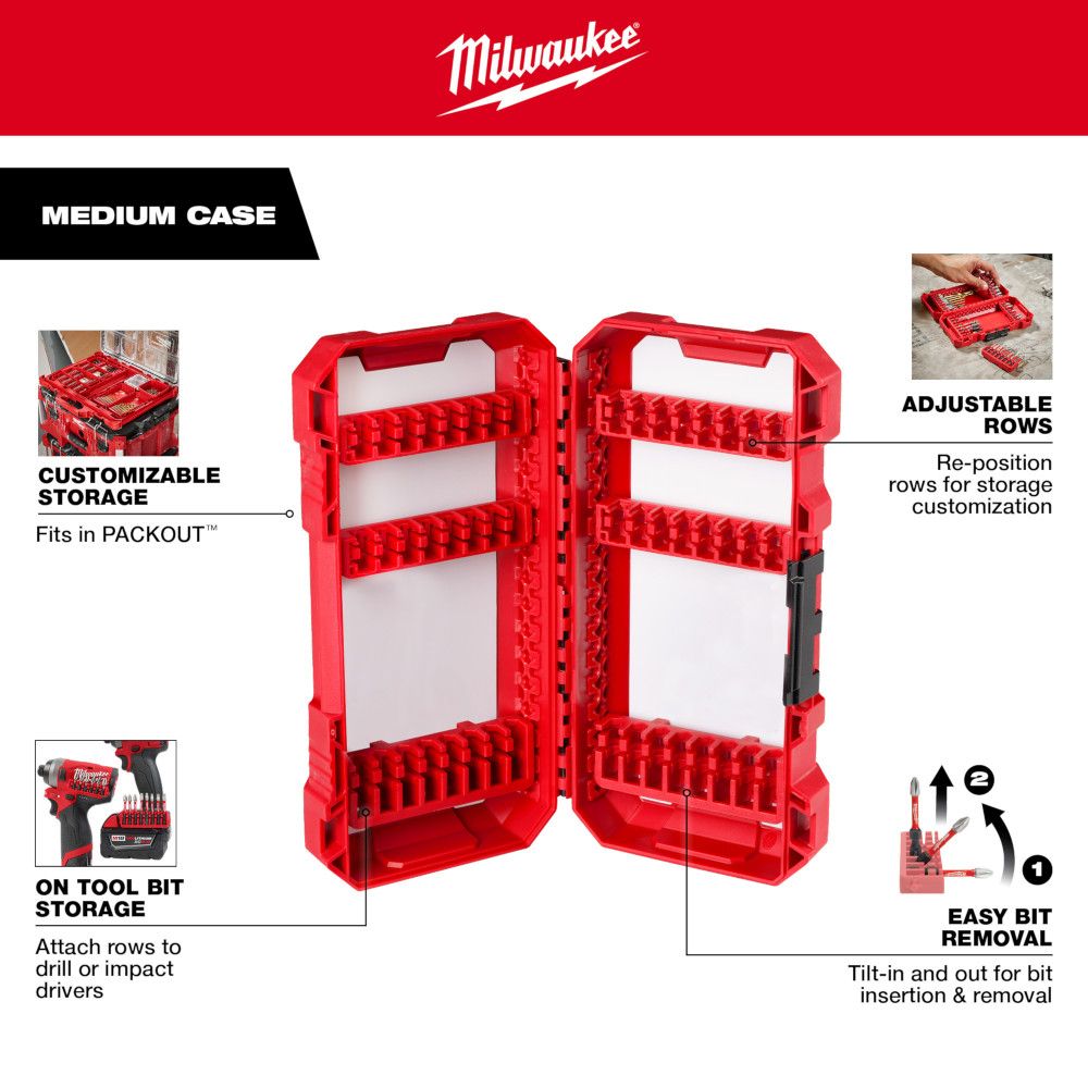 Milwaukee SHOCKWAVE Impact Duty Driver Bit Set - 54pc