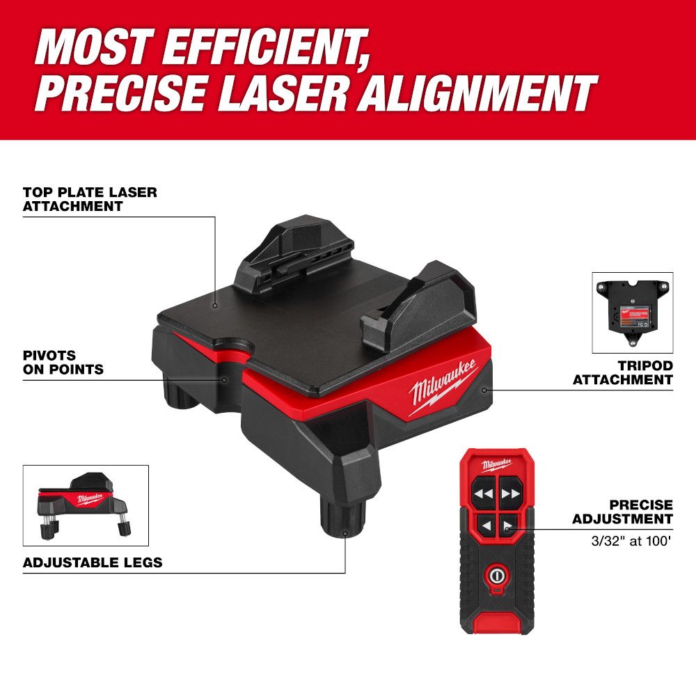 Milwaukee WIRELESS LASER ALIGNMENT BASE W/ REMOTE