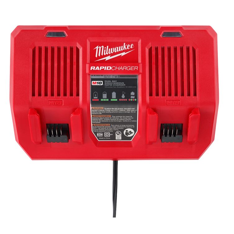 Milwaukee M18 18 Volt Dual Bay Simultaneous Rapid Charger