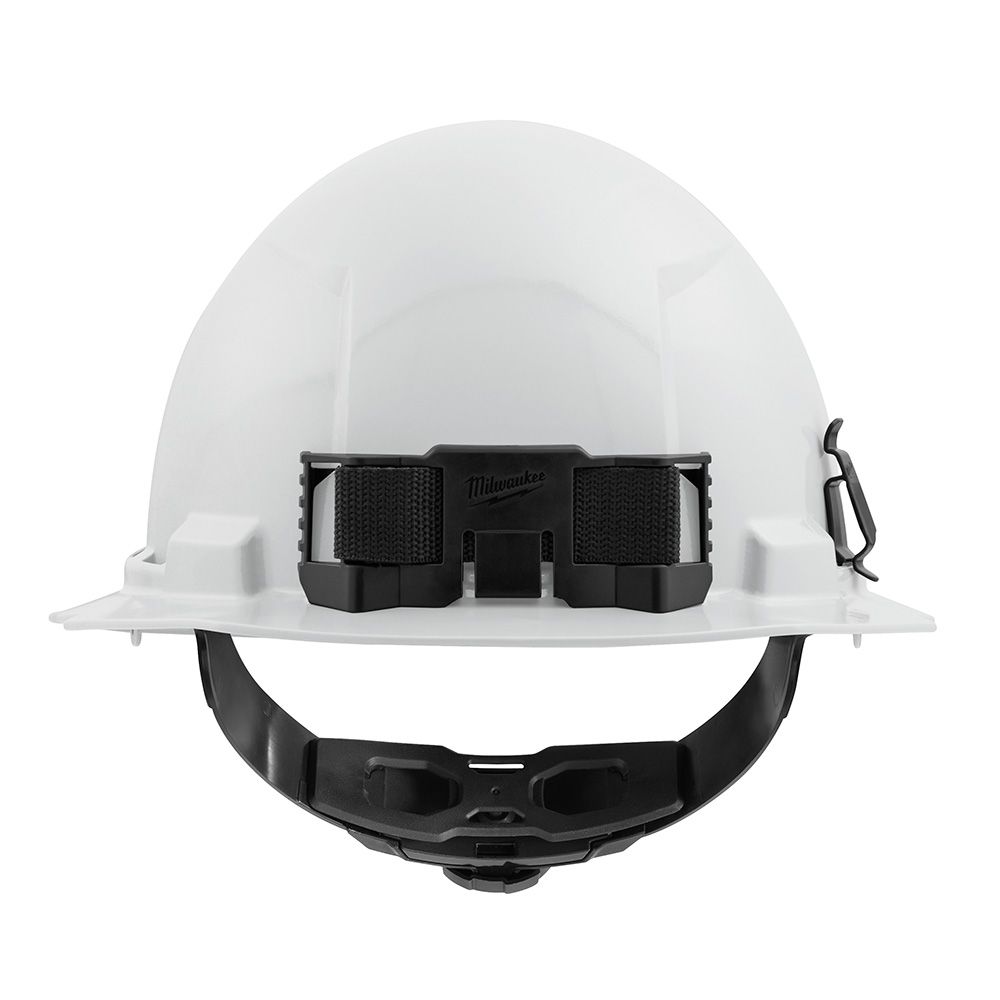 Milwaukee BOLT Full Brim Hard Hat w/4pt Ratcheting Suspension Unvented Class E - White