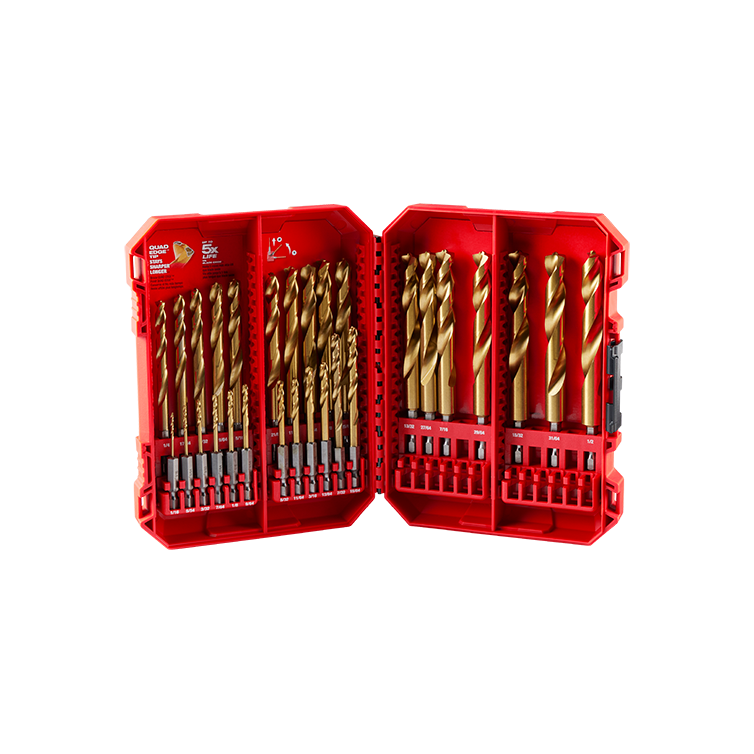 Milwaukee SHOCKWAVE Impact Duty RED HELIX Titanium Drill Bit Set - 29pc