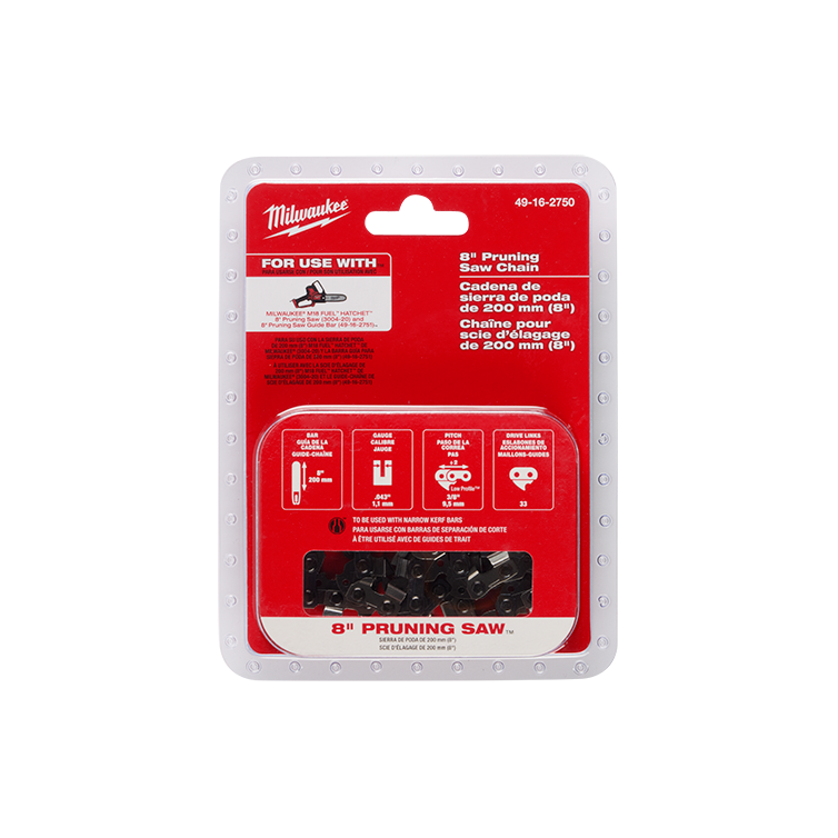 Milwaukee 8" Pruning Saw Chain