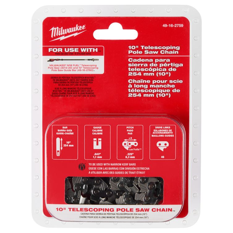 Milwaukee 10" Telescoping Pole Saw Chain