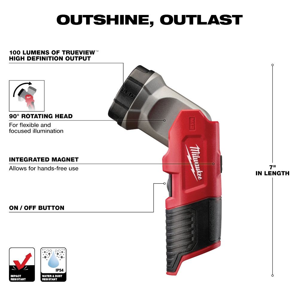 Milwaukee M12 12 Volt Lithium-Ion Cordless LED Work Light