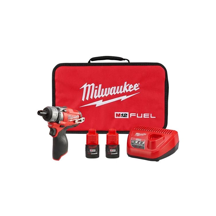Milwaukee M12 FUEL 12 Volt Lithium-Ion Brushless Cordless 2SPD Screwdriver Kit