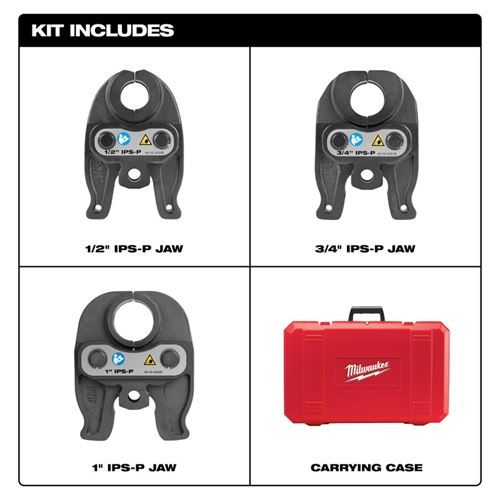 Milwaukee 1/2"-1" IPS-P Press Jaw Kit for M12 Force Logic Press Tools