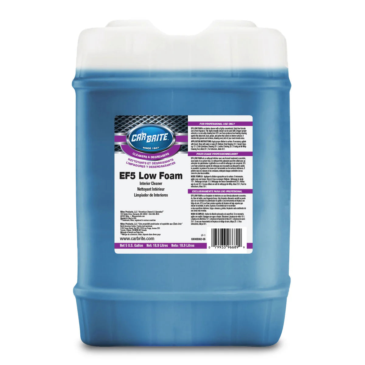 Car Brite EF5 Faible Mousse