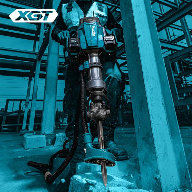 80V(40Vx2)max XGT Brushless 70 LBS Breaker Hammer, 1-1/8" Hex w/Cart, 8.0Ah x4KIT