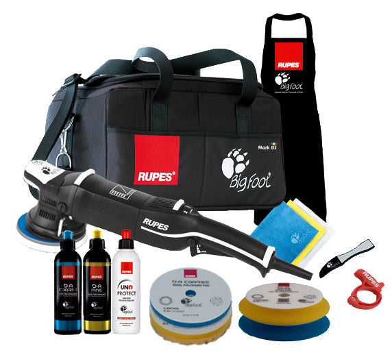 Rupes Big Foot Mark III 15 Polisher Deluxe Kit Complete Deluxe Kit