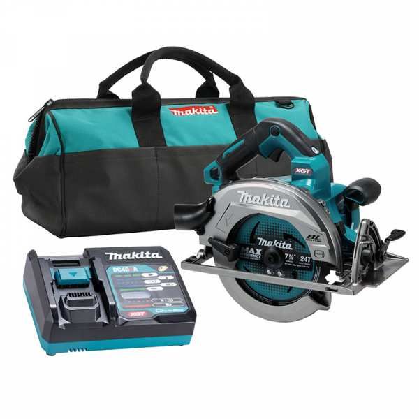 Makita XGT 40V (4.0 Ah) MAX Li-Ion Brushless AWS 7-1/4" Circular Saw Kit
