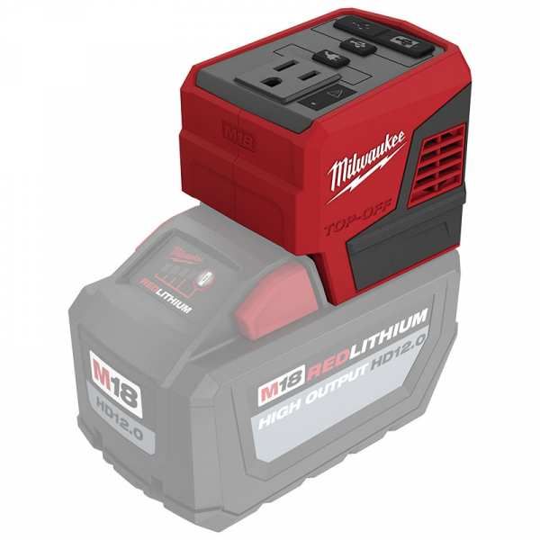 Milwaukee M18 18 Volt Lithium-Ion Cordless TOP-OFF 175W Power Supply - Tool Only