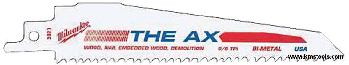Milwaukee 9 in. 5 TPI The Ax SAWZALL Blade