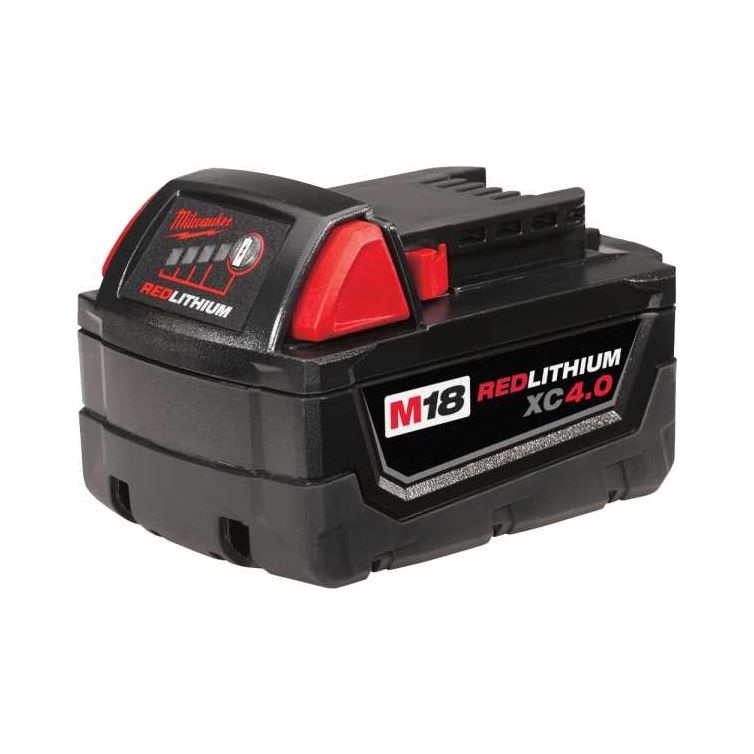 Milwaukee M18 18 Volt Lithium-Ion Cordless REDLITHIUM XC 4.0Ah Extended Capacity Battery Pack