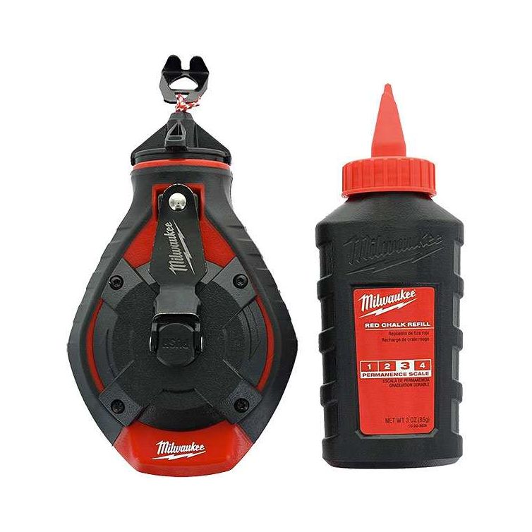Milwaukee 100 ft. Bold Line Chalk Reel - Red Chalk