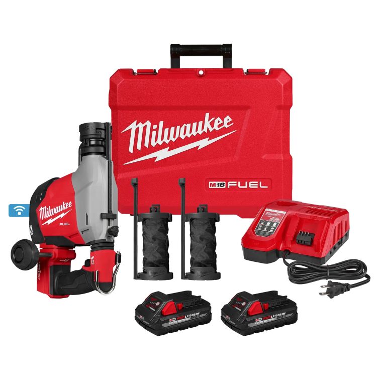 Milwaukee M18 FUEL Overhead Rotary Hammer w/ Integrated Dust Extraction