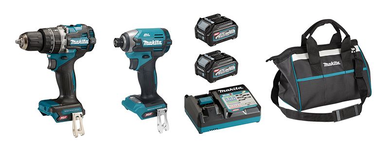 Makita 40V 2x2AH Hammer Drill and Impact Driver Combo Kit
