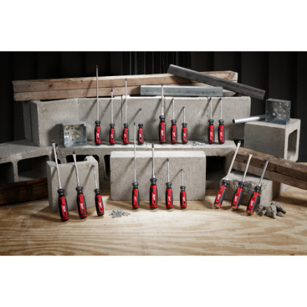 Milwaukee 3/8" Slotted 8" Cushion Grip Demolition Screwdriver