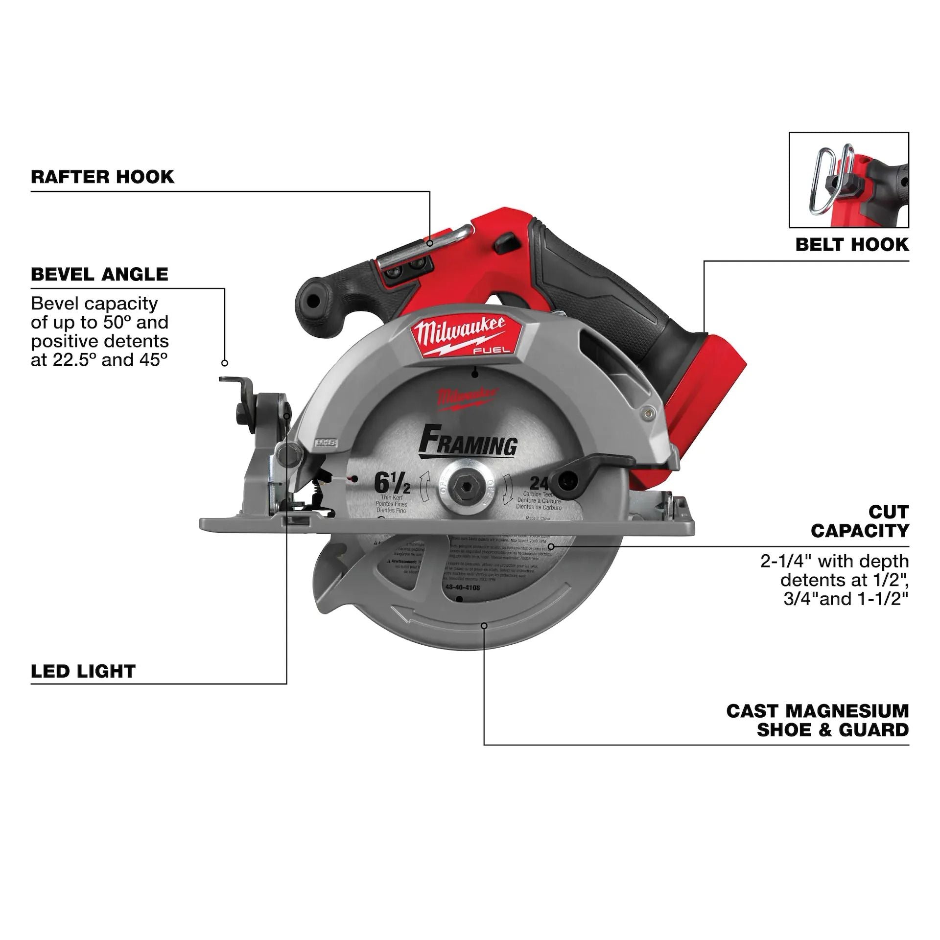 Milwaukee M18 FUEL 6-1/2" Circular Saw (Tool Only)