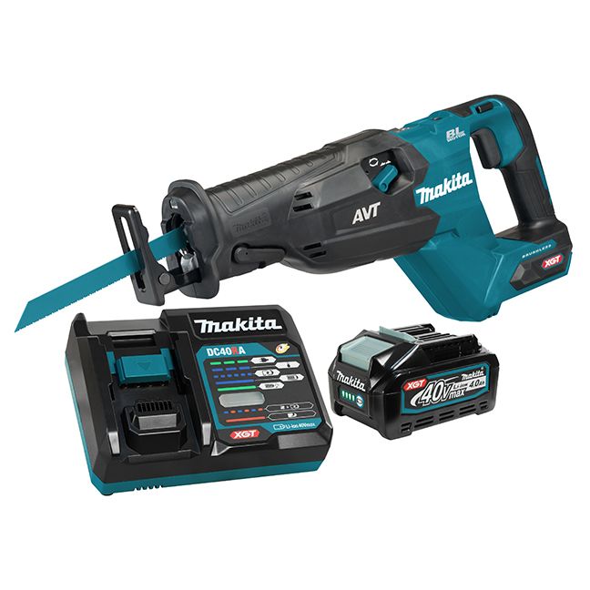 Makita 40V MAX XGT Li-Ion Brushless Cordless Reciprocating Saw w/ AVT & XPT - 4.0 Ah Kit