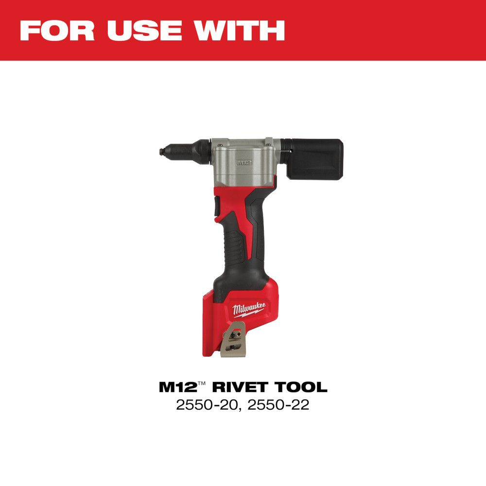 Milwaukee M12 Rivet Tool Retention Nose Pieces 4PK
