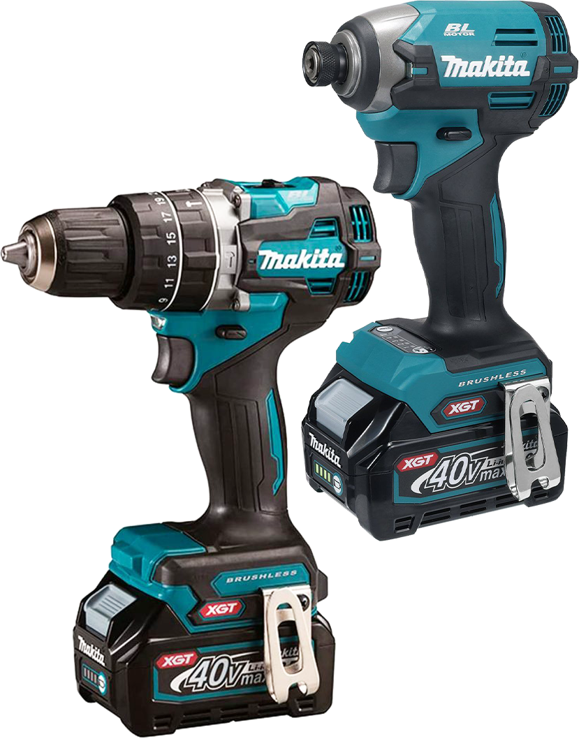 Makita 40V 2x2AH Hammer Drill and Impact Driver Combo Kit