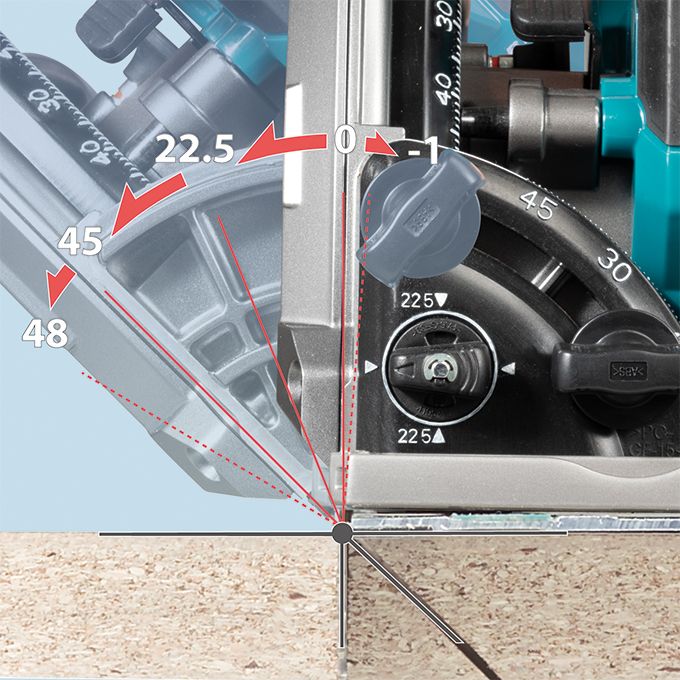 Makita 40V MAX XGT Li-Ion 6-1/2" Plunge Cut Circular Saw with Brushless Motor & AWS (Tool Only)