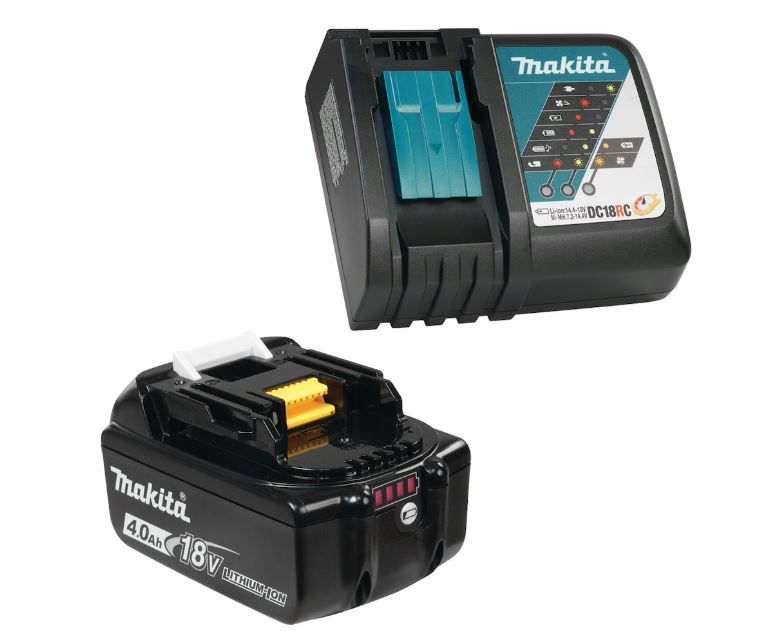Makita T04307 18V LXT 4.0 Ah Battery and Rapid Charger Starter Kit with Tool Bag