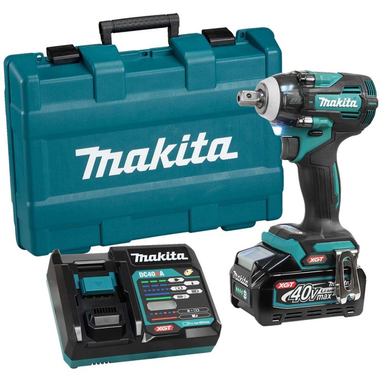 Makita 40V MAX XGT Li-Ion (4.0Ah) 1/2" Impact Wrench Kit with Brushless Motor