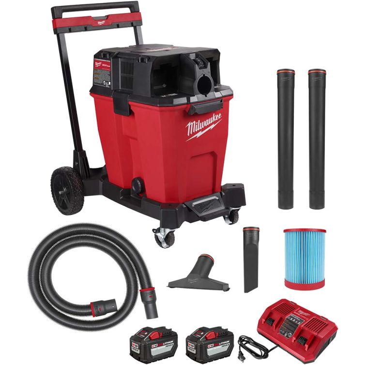 Milwaukee M18 FUEL 12 Gallon Dual-Battery Wet/Dry Vacuum Kit