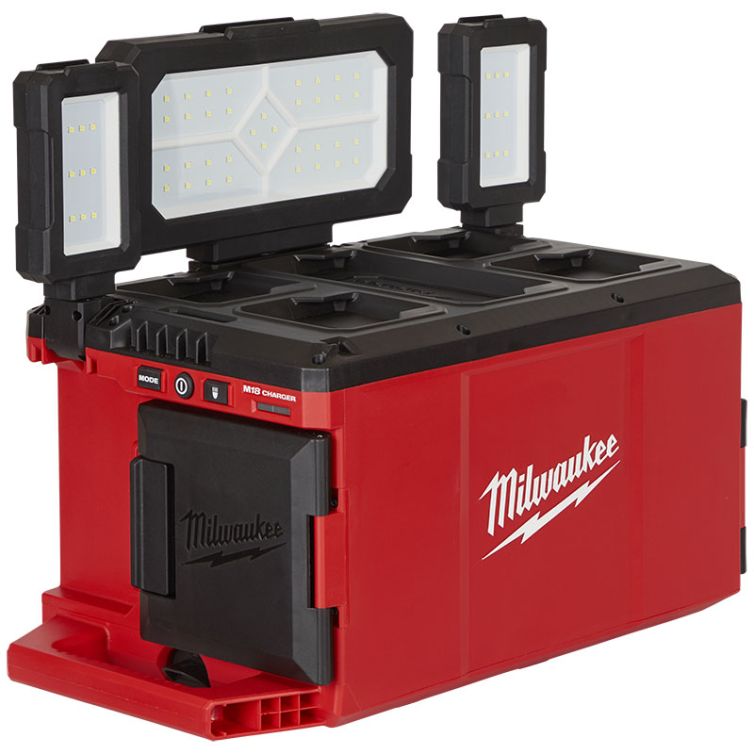 Milwaukee M18 18 Volt Lithium-Ion Cordless PACKOUT Light/Charger - Tool Only