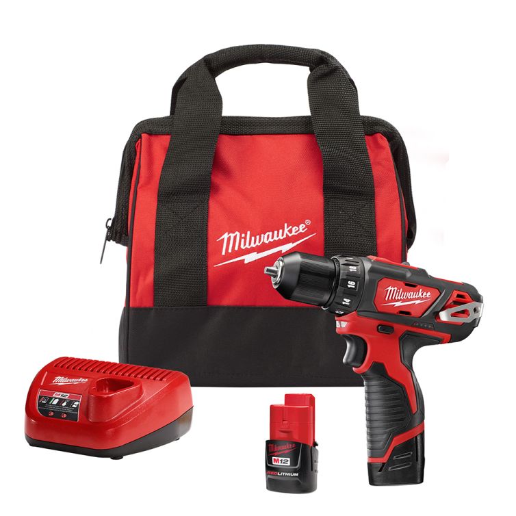 Milwaukee M12 12 Volt Lithium-Ion Cordless 3/8 in. Drill/Driver Kit