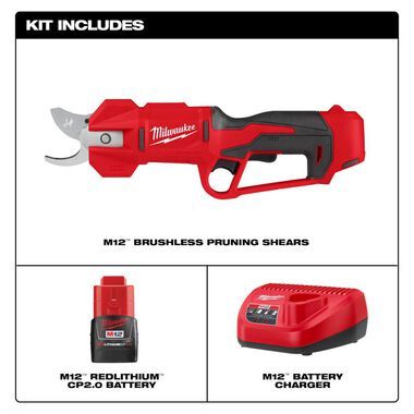 Milwaukee M12 Pruning Shears Brushless Kit