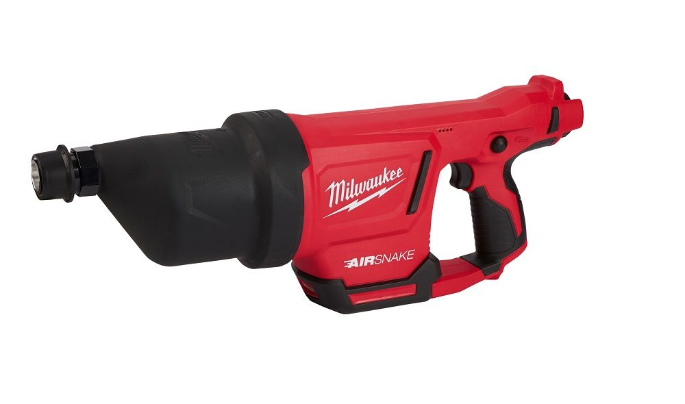 Milwaukee M12 12 Volt Lithium-Ion Cordless AIRSNAKE Drain Cleaning Air Gun Kit-B