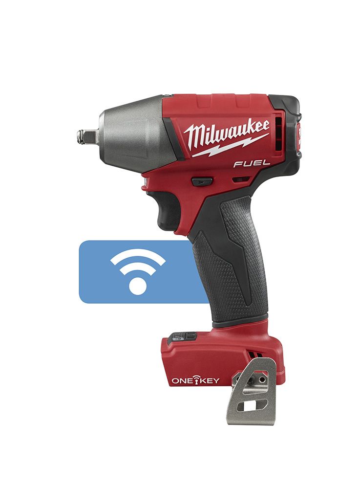 Milwaukee M18 FUEL 18 Volt Lithium-Ion Brushless Cordless 3/8 in. Compact Impact Wrench with Friction Ring with ONE-KEY - Tool