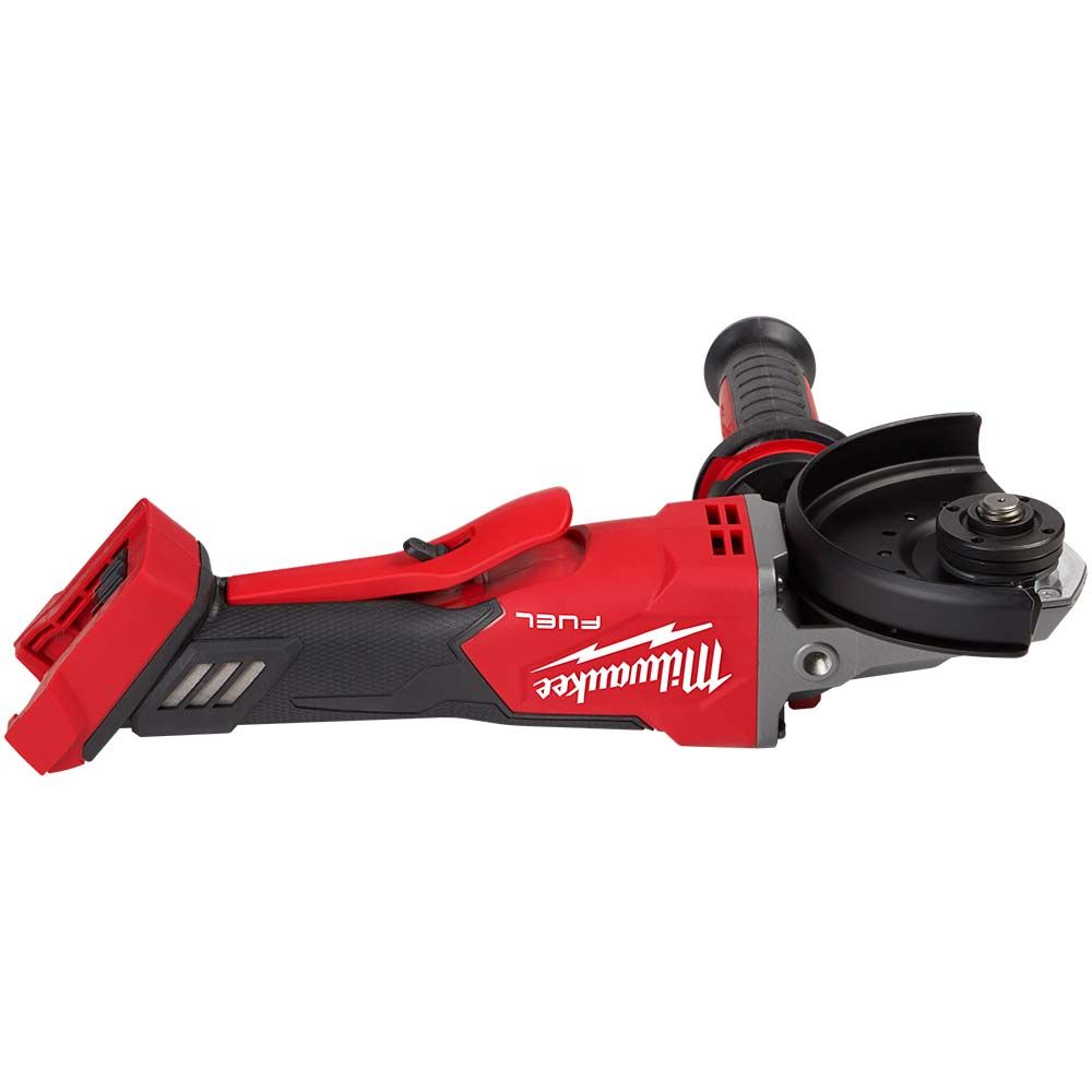 Milwaukee M18 FUEL 5" Flathead Braking Grinder, Paddle Switch No-Lock