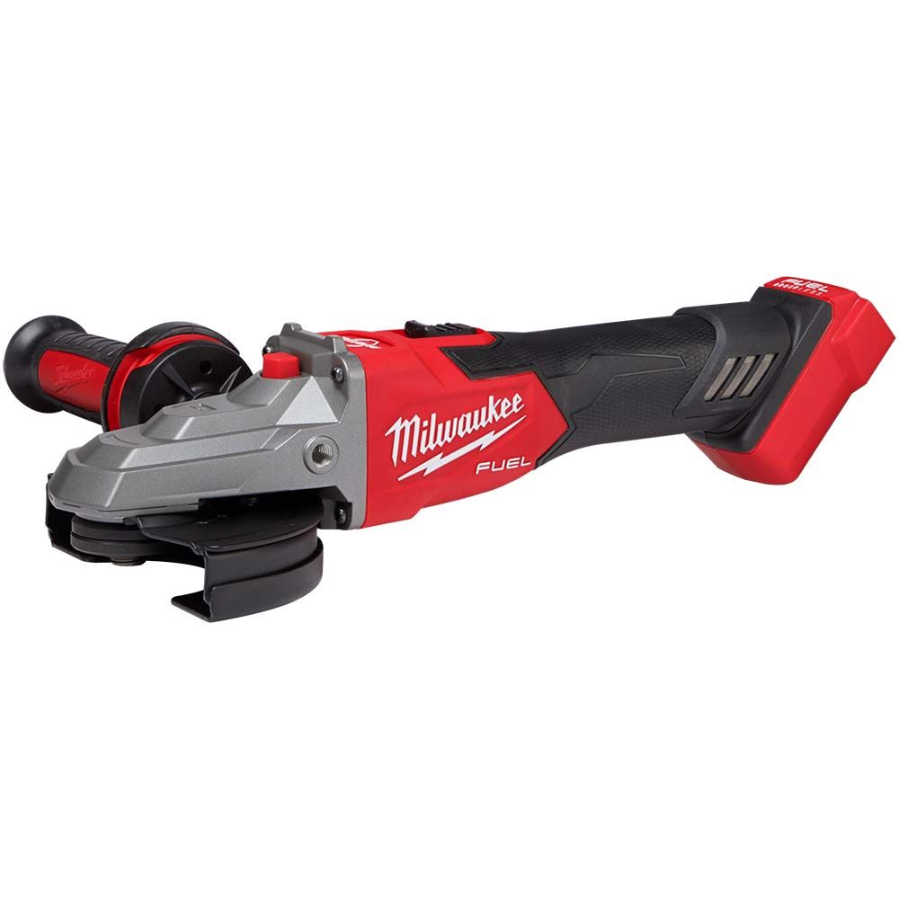 Milwaukee M18 FUEL 5" Flathead Braking Grinder, Slide Switch Lock-On