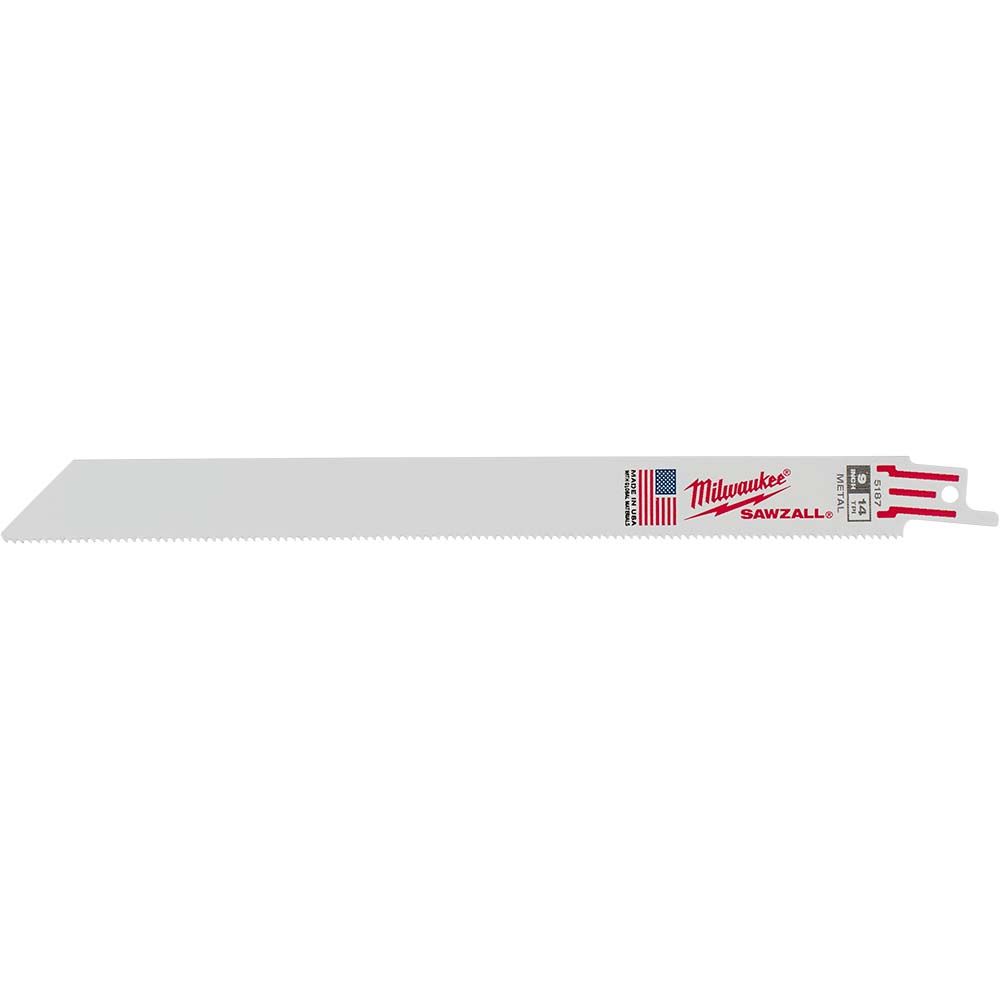 Milwaukee 9 in. 14 TPI Thin Kerf SAWZALL Blades - 5 Pack