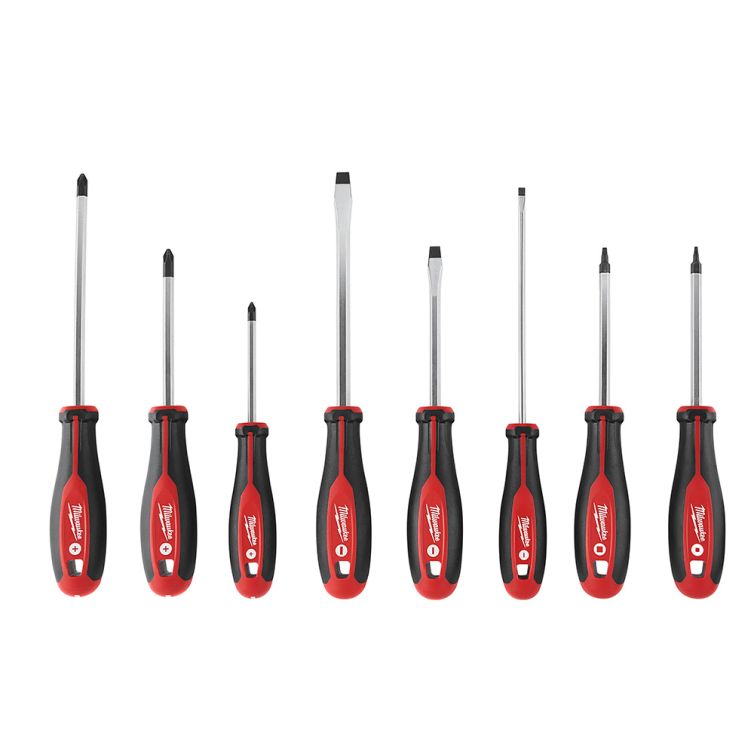 Milwaukee Screwdriver Kit with Square - 8 Piece