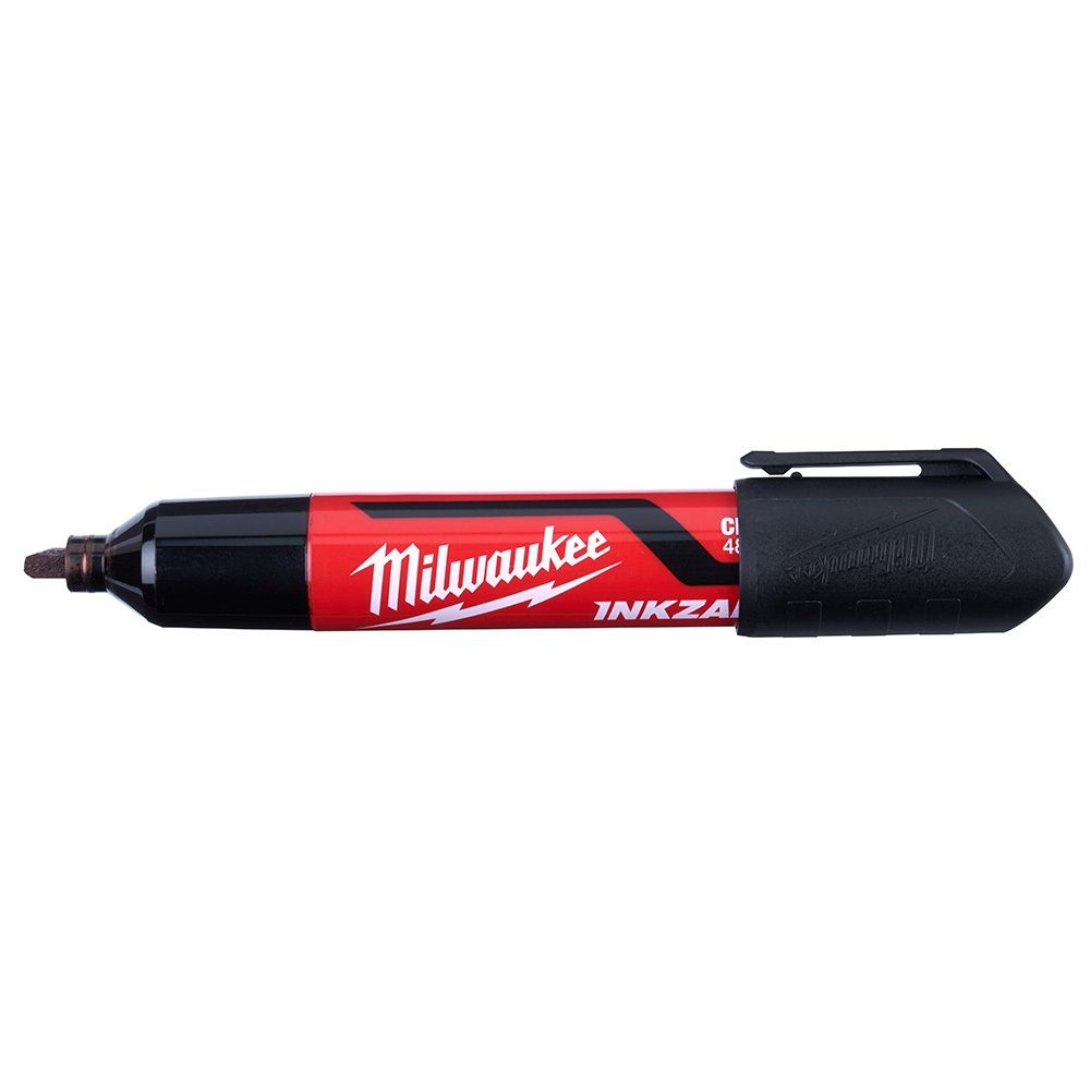 Milwaukee INKZALL 3PC Large Chisel Tip Black Marker