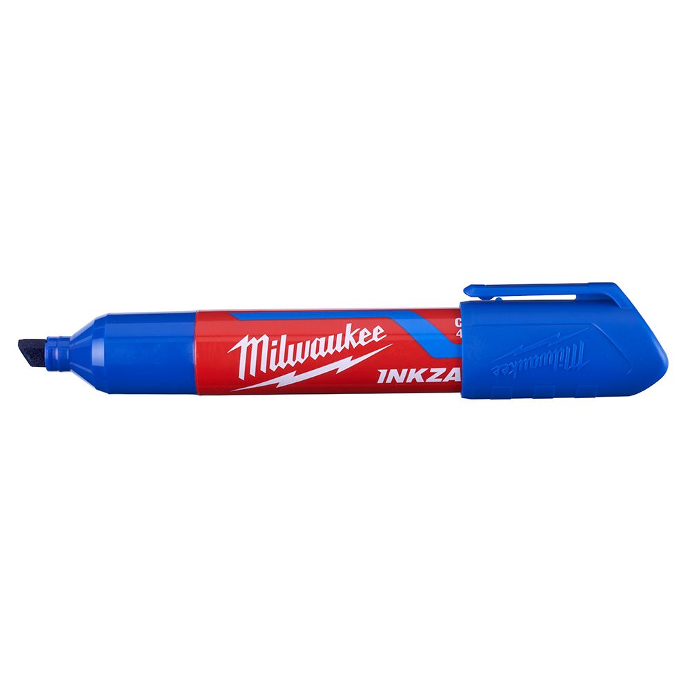 Milwaukee INKZALL Large Chisel Tip Blue Marker