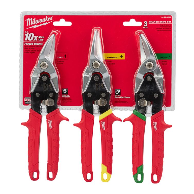 Milwaukee 3-Piece Aviation Snip Set