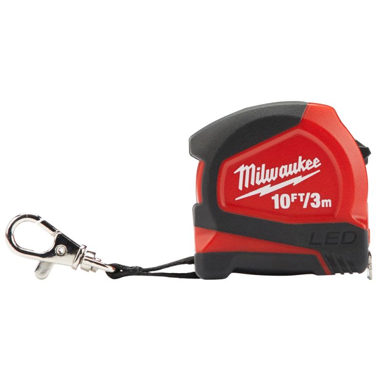 Milwaukee 10 ft./3M Keychain Tape with LED Light