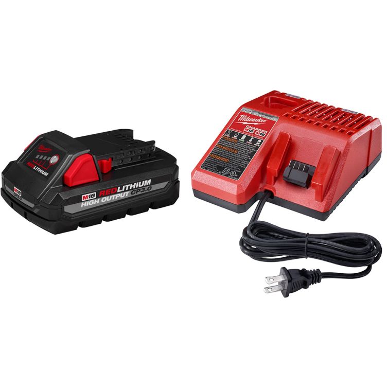 Milwaukee M18 18 Volt Lithium-Ion Cordless REDLITHIUM HIGH OUTPUT CP3.0 Starter Kit