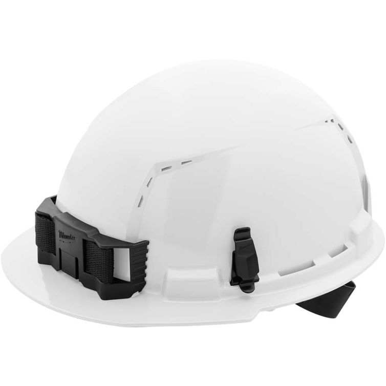 Milwaukee Type 1 Front Brim Vented Hard Hat with BOLT Vented - White